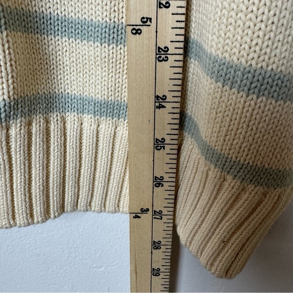 John Galt White & Grey Thin Striped Brianna Sweater - Picture 11 of 12